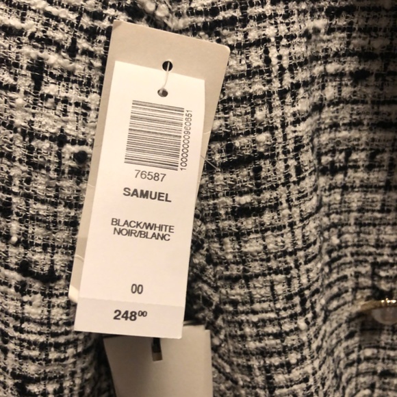 Aritzia Babaton Samuel black & white tweed blazer - Picture 2 of 4